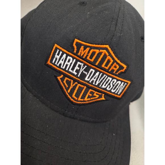HARLEY DAVIDSON Daytona HAT American Needle Embroidered Black Orange - Picture 2 of 5